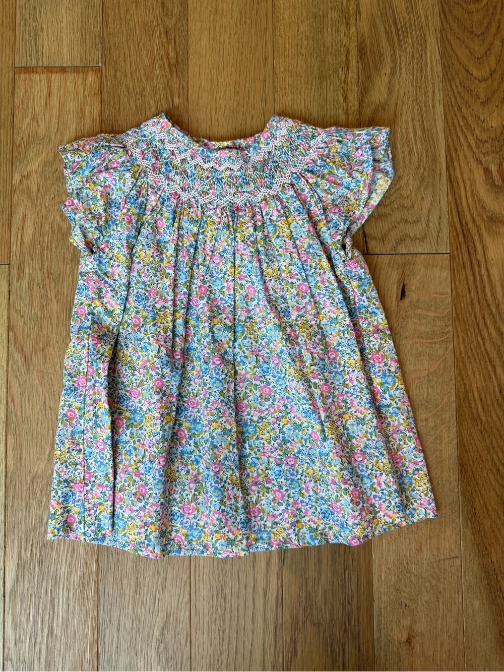 🌼 Question Everything Smocked Floral Blouse Girls 2-3Y